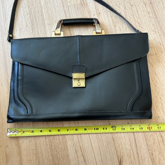 Vintage leather document holder/briefcase/shoulder bag - Picture 8 of 8